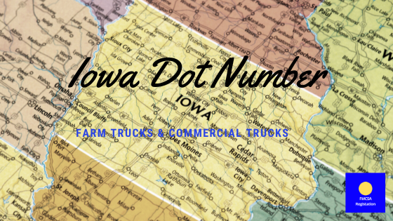 Iowa DOT Number for Commercial Vehicle product image reference 2